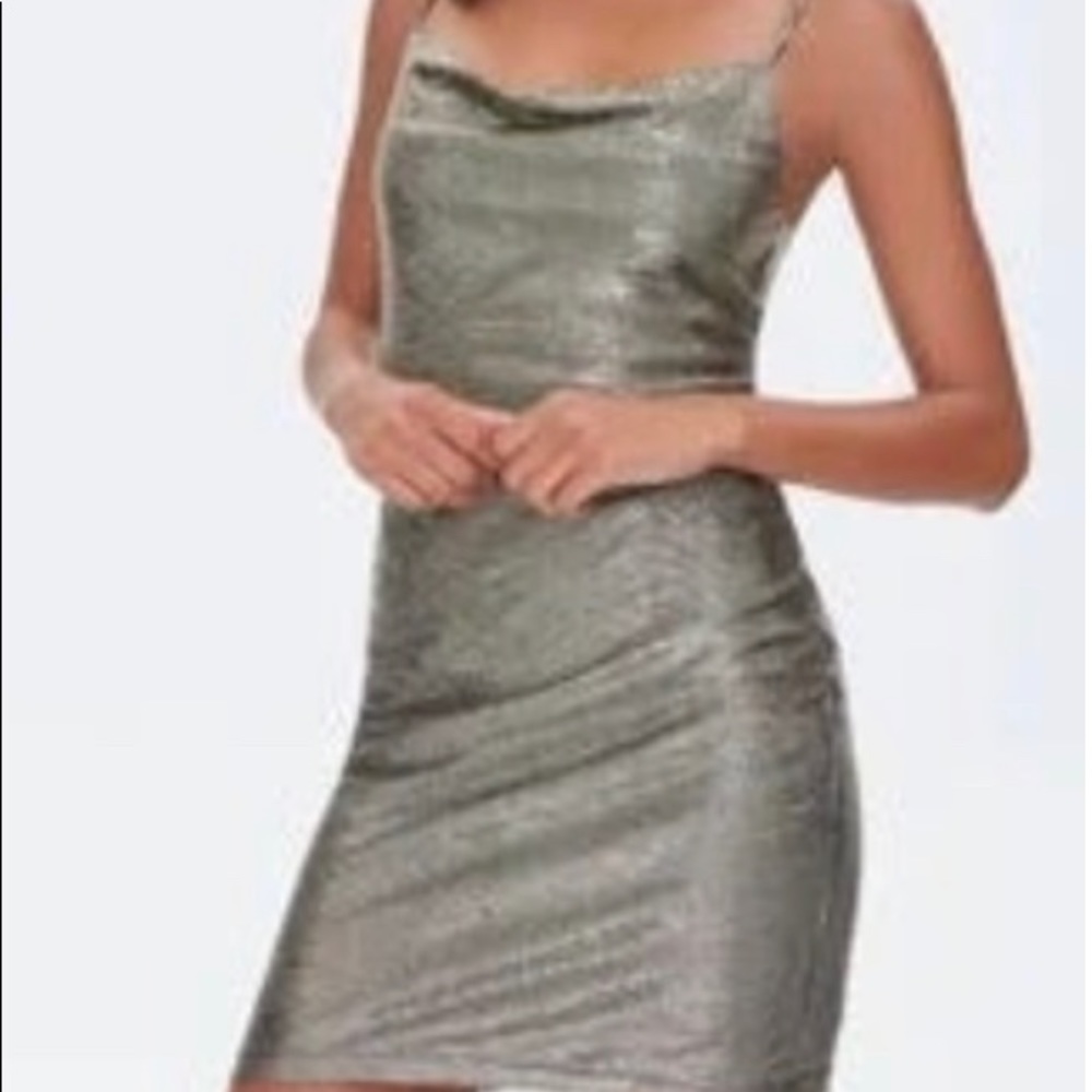 Forever21 Body Con Cowl Neck Dress
